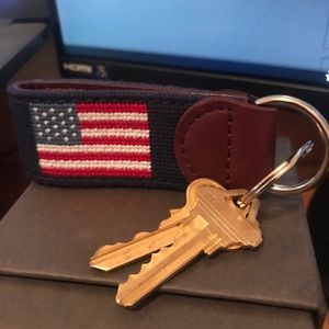 Brand new American Flag Needlepoint Key Fob